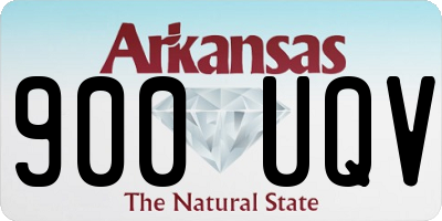 AR license plate 900UQV