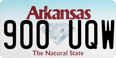 AR license plate 900UQW