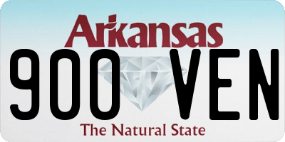 AR license plate 900VEN
