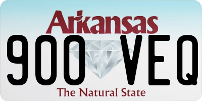 AR license plate 900VEQ