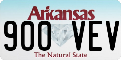 AR license plate 900VEV