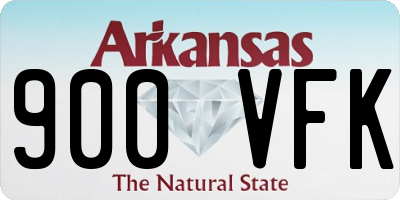AR license plate 900VFK