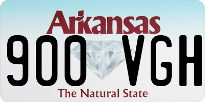 AR license plate 900VGH