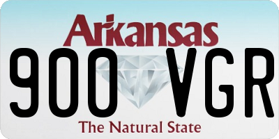 AR license plate 900VGR