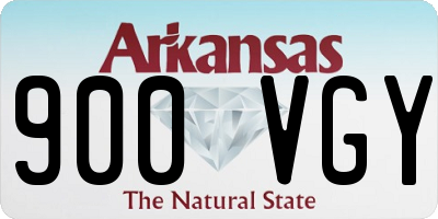 AR license plate 900VGY