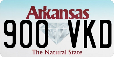 AR license plate 900VKD
