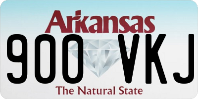 AR license plate 900VKJ