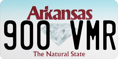 AR license plate 900VMR