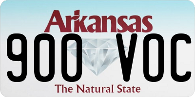 AR license plate 900VOC