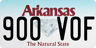 AR license plate 900VOF