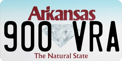 AR license plate 900VRA