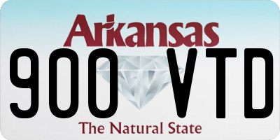 AR license plate 900VTD