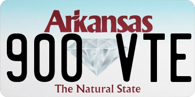 AR license plate 900VTE