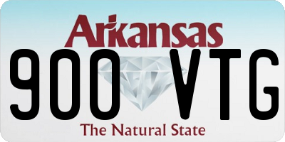 AR license plate 900VTG