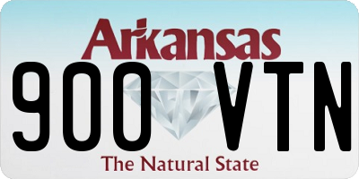 AR license plate 900VTN