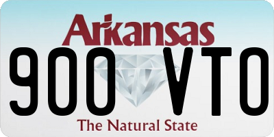 AR license plate 900VTO