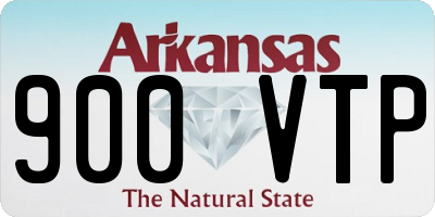 AR license plate 900VTP