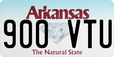 AR license plate 900VTU