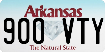 AR license plate 900VTY