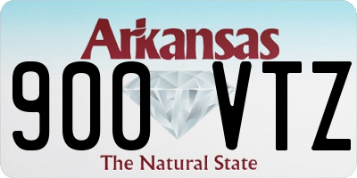 AR license plate 900VTZ