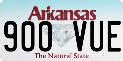 AR license plate 900VUE