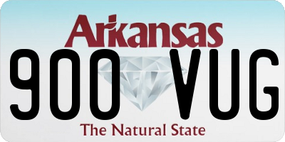 AR license plate 900VUG