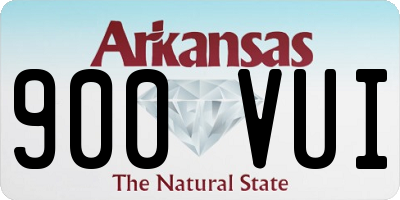 AR license plate 900VUI