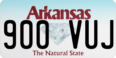 AR license plate 900VUJ