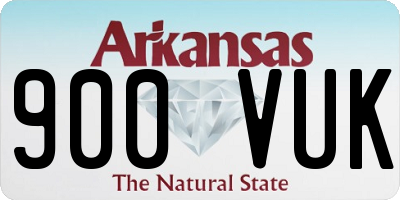 AR license plate 900VUK