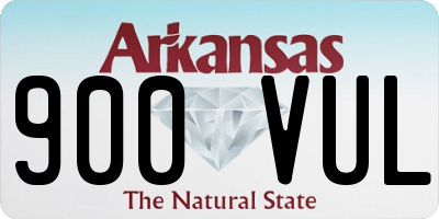 AR license plate 900VUL