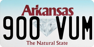 AR license plate 900VUM