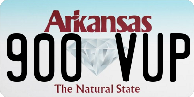 AR license plate 900VUP