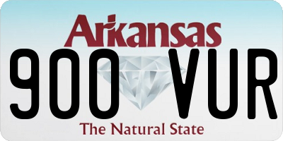 AR license plate 900VUR