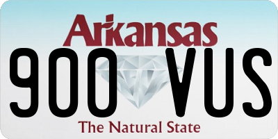 AR license plate 900VUS