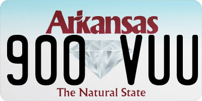 AR license plate 900VUU