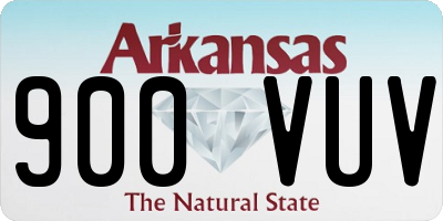 AR license plate 900VUV