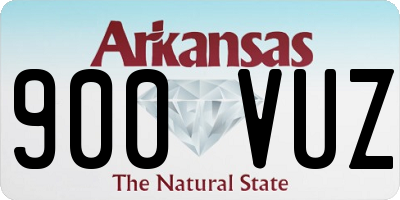 AR license plate 900VUZ