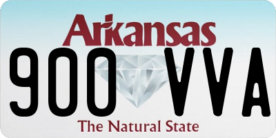AR license plate 900VVA