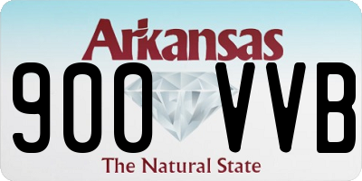 AR license plate 900VVB