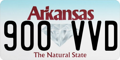 AR license plate 900VVD