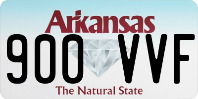 AR license plate 900VVF