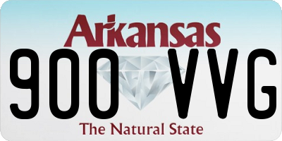 AR license plate 900VVG