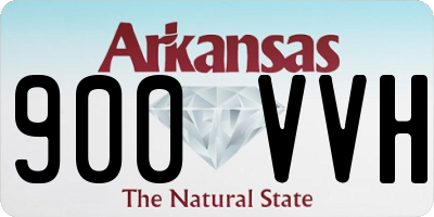 AR license plate 900VVH