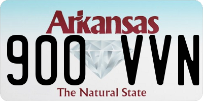 AR license plate 900VVN