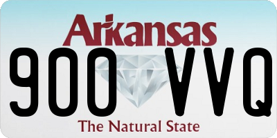 AR license plate 900VVQ