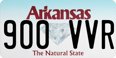 AR license plate 900VVR