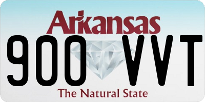 AR license plate 900VVT