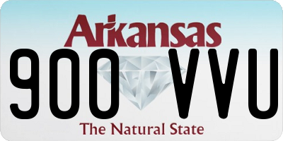 AR license plate 900VVU