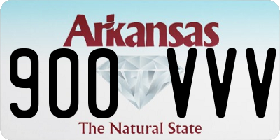 AR license plate 900VVV