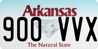 AR license plate 900VVX